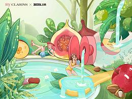 my CLARINS 寻找天然好食肌 X自然源泉