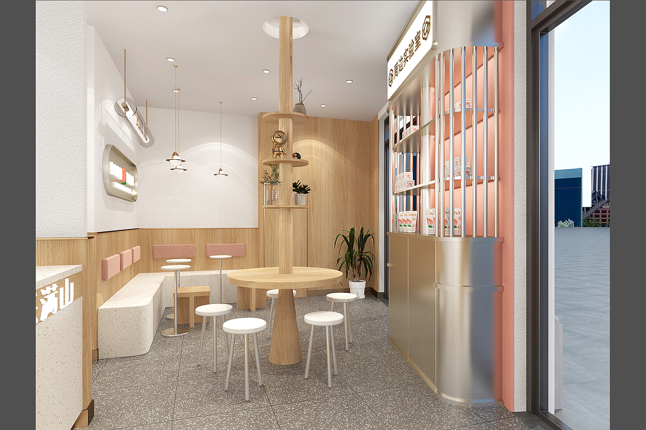 梦十七设计 | 桃乐满山·桃子特色饮品店