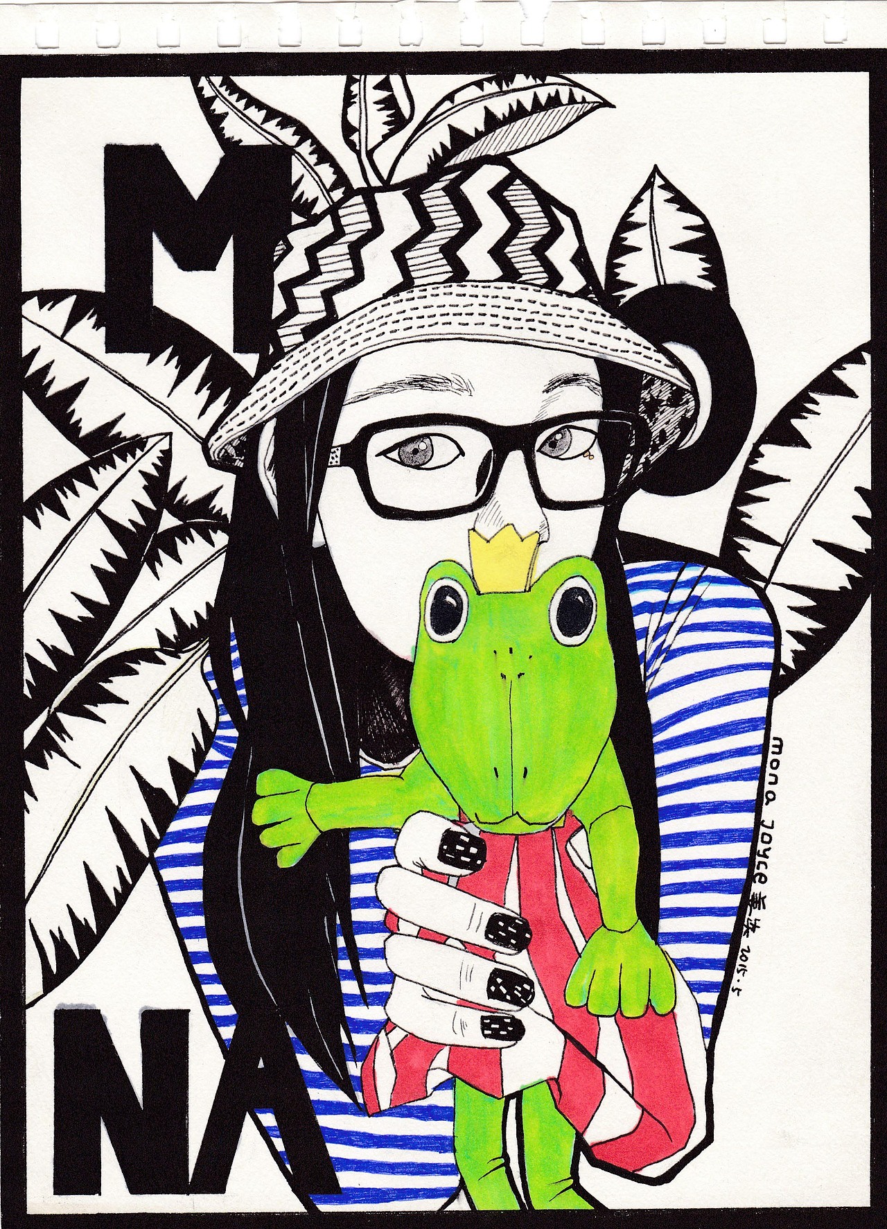 画的我自己 哈哈