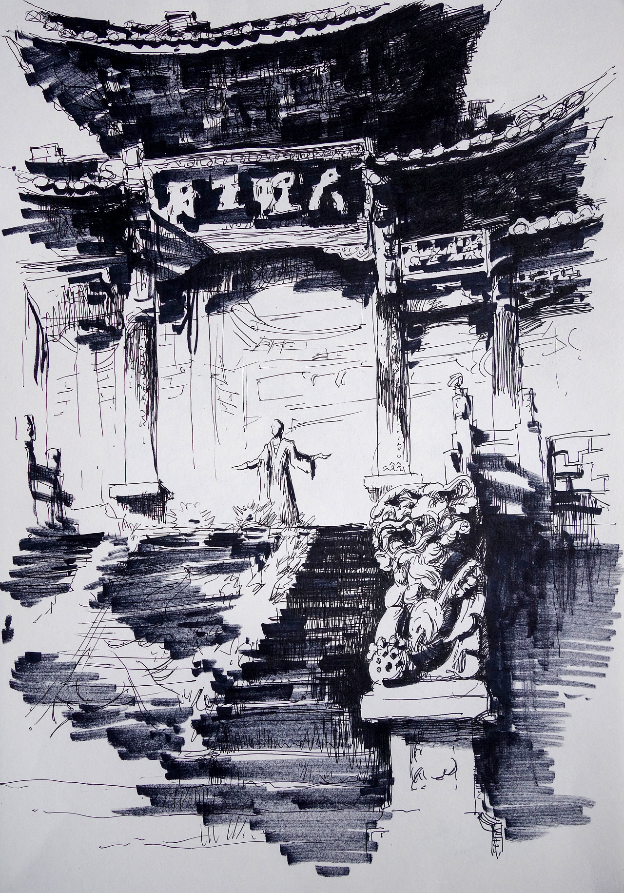 杭州各个景点，你认识几个？|纯艺术|绘画|潇洒的甲鱼 - 原创作品 - 站酷 (ZCOOL)