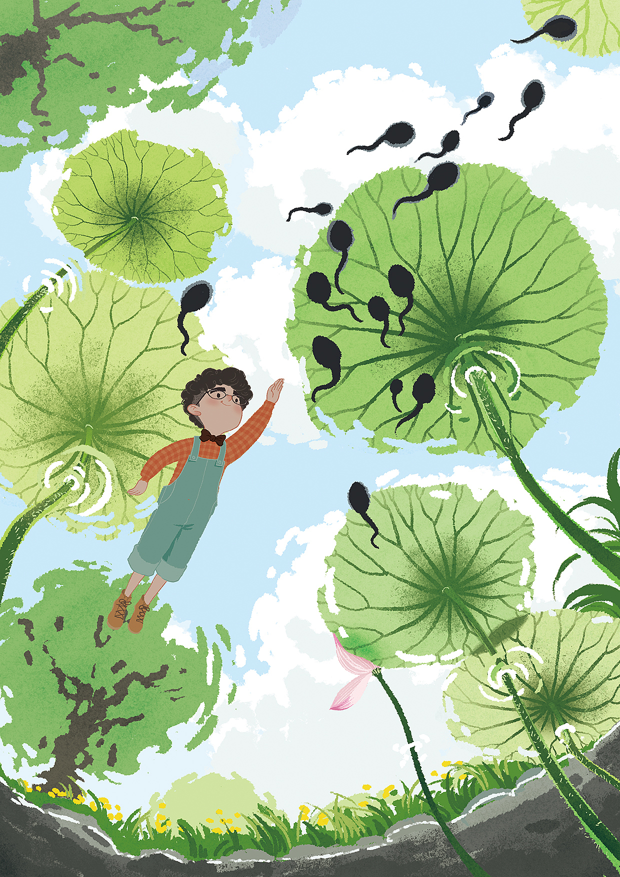 《学小霸漫游语文世界》系列插图——（二）（图ZMjE2NDM3Njk2） - 儿童插画 - 站酷设计师焦洁Appleseed原创素材 - 站酷ZCOOL