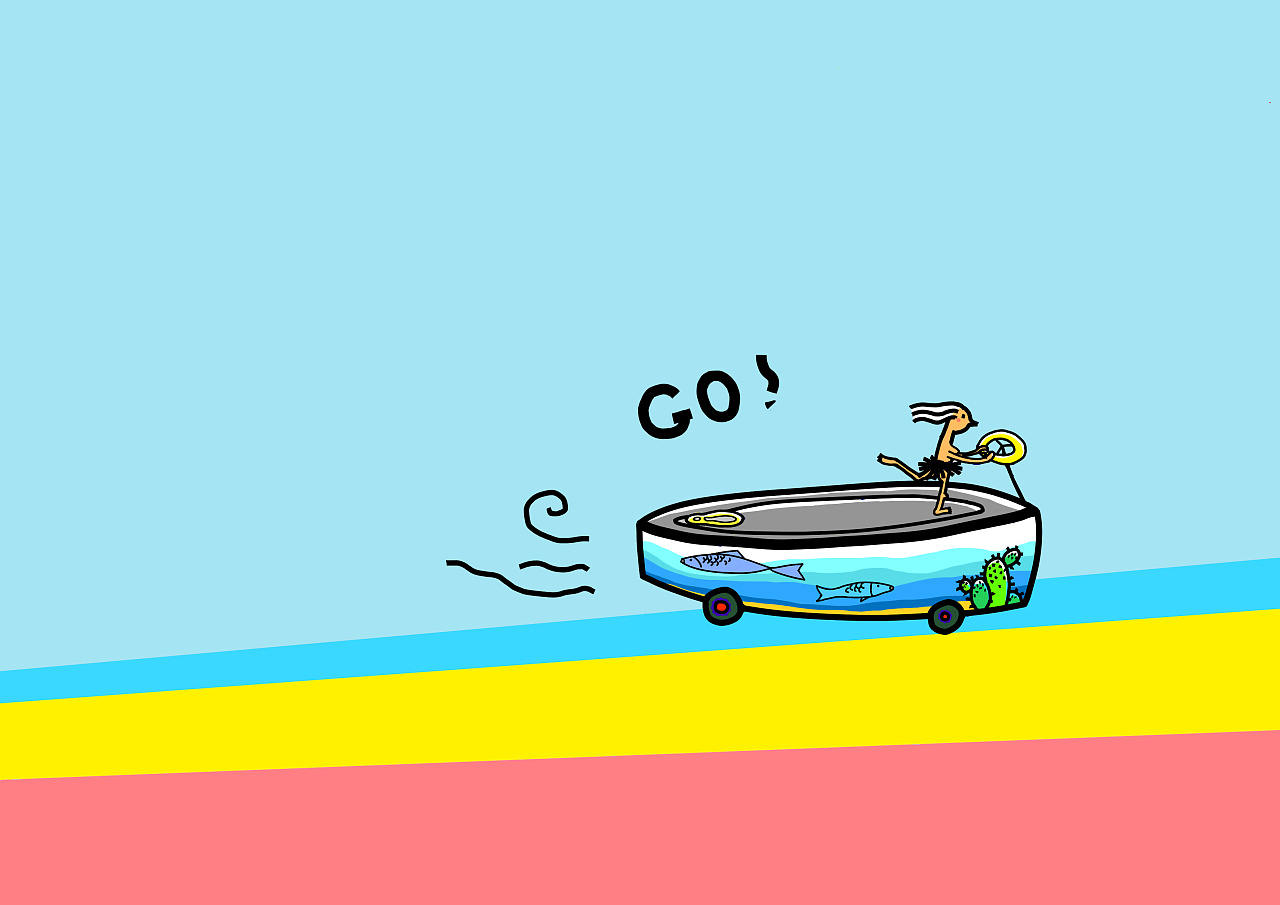 原创清新壁纸插画系列喜欢的朋友可以找我拿做壁纸