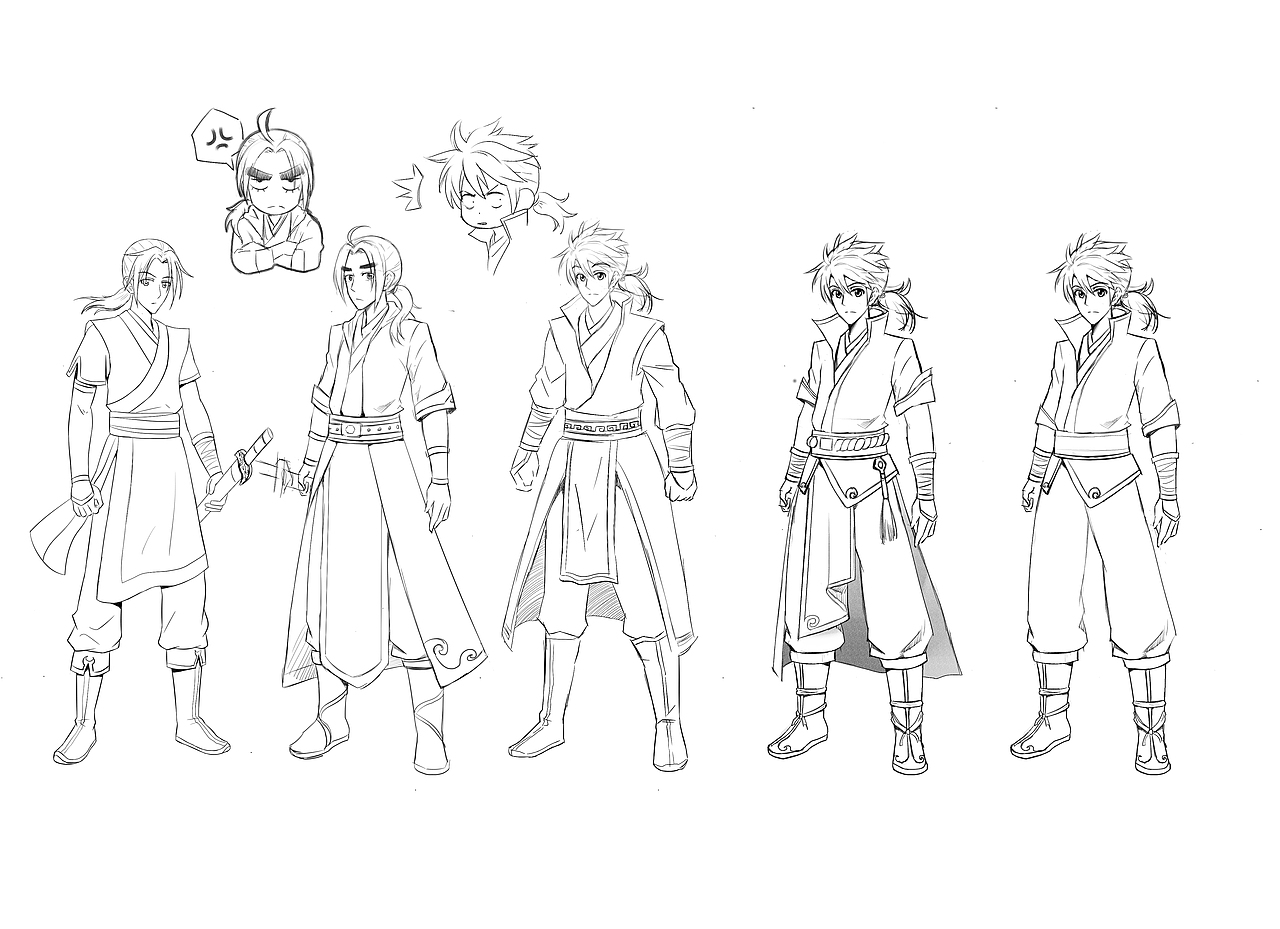 古装漫画人物设定草稿