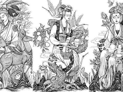玺棠香薰插画设计