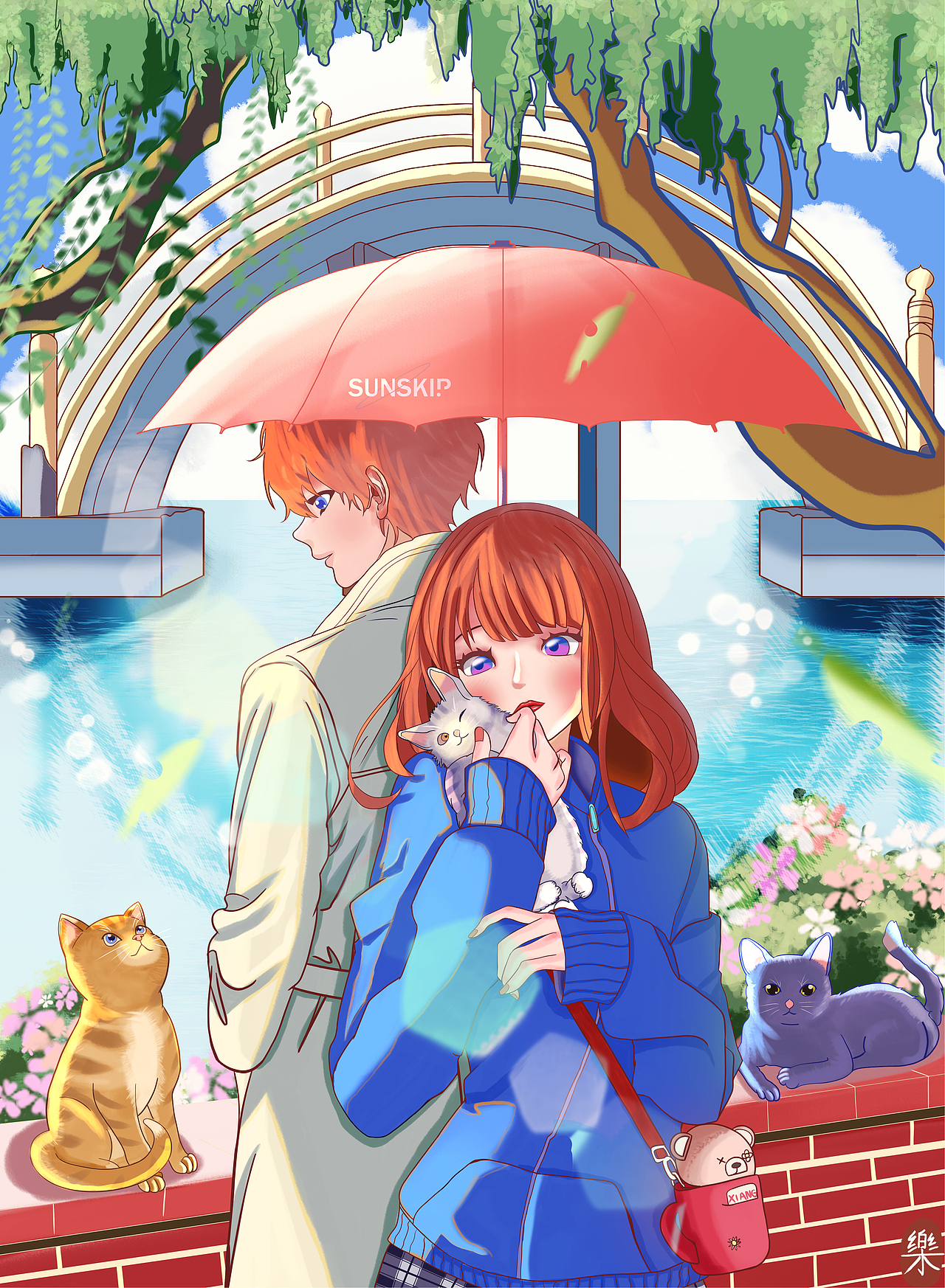 予你四季（系列插圖）（圖ZMzAwNzQ1MTY4） - 商業(yè)插畫 - 站酷設(shè)計師堅持畫畫的樂樂原創(chuàng)素材 - 站酷ZCOOL