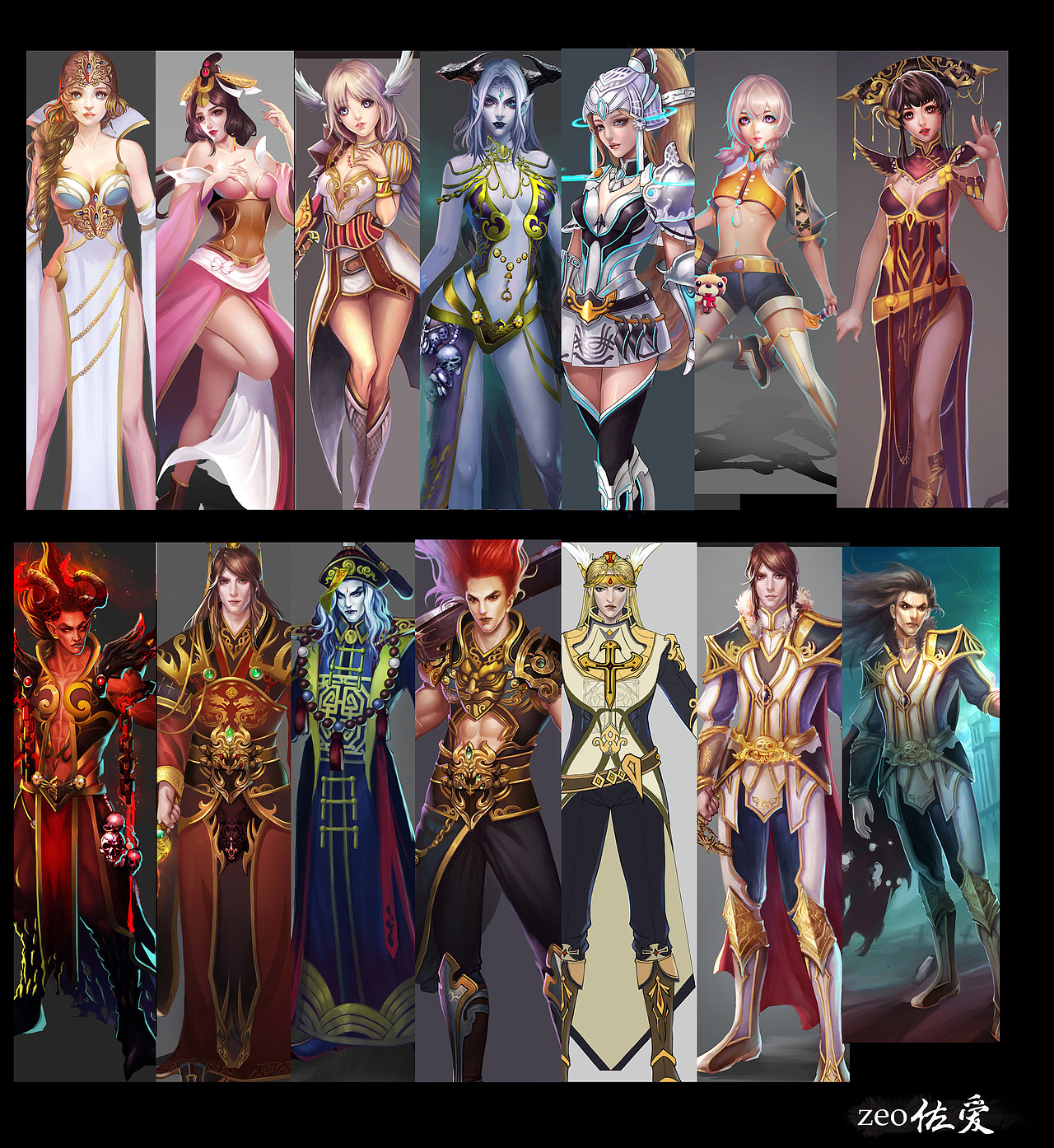 游戏角色原画合集20142017