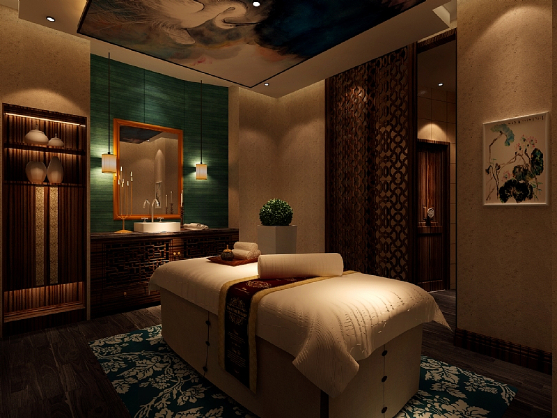 揭阳美容院装修设计案例|田园风格（图ZMTkxMTcyMDk2） - 家装设计 - 站酷设计师建安设计原创素材 - 站酷ZCOOL