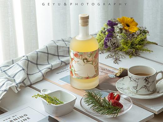网红果酒拍摄