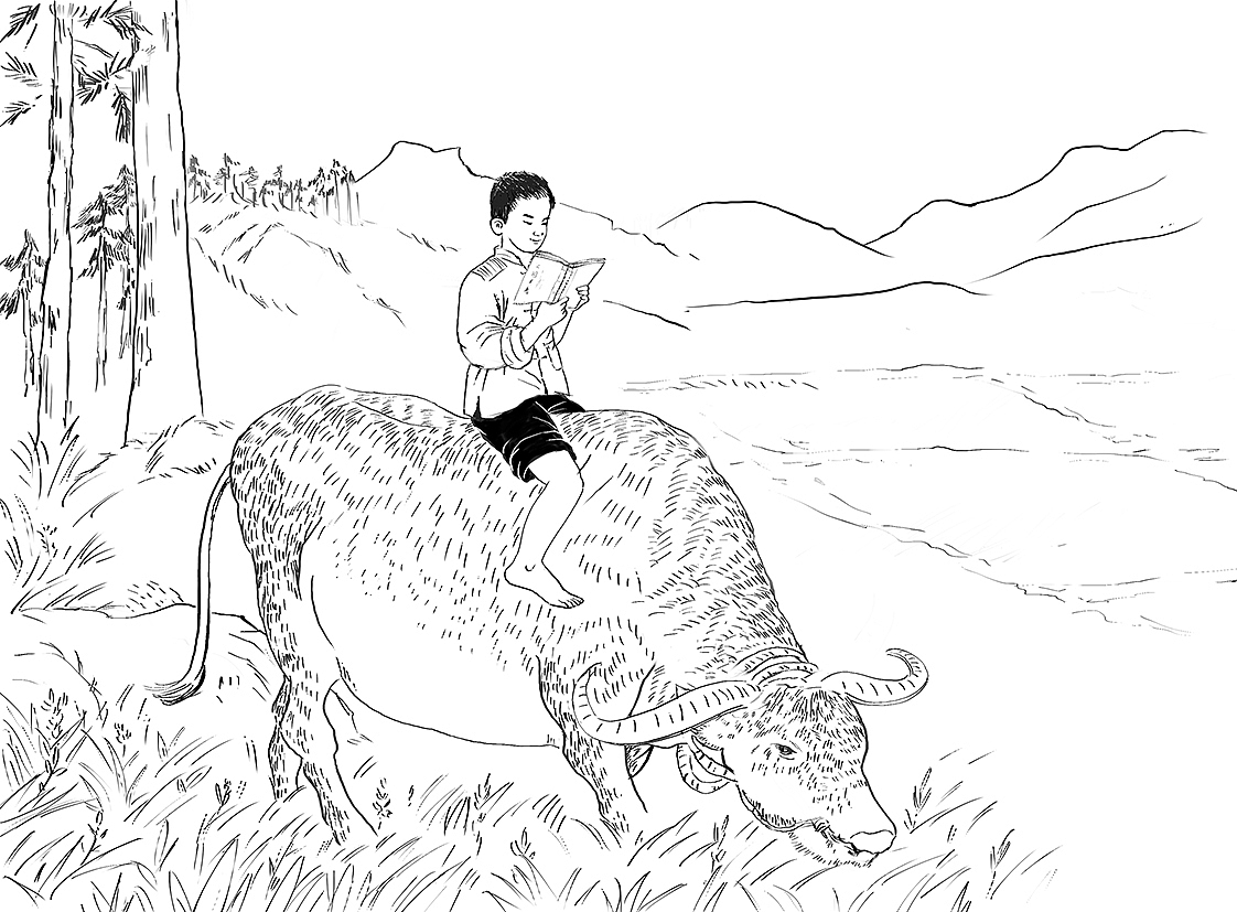 蘇步青故事插畫（圖ZMTk0ODI0NDk2） - 商業(yè)插畫 - 站酷設(shè)計師西安妙筆原創(chuàng)素材 - 站酷ZCOOL
