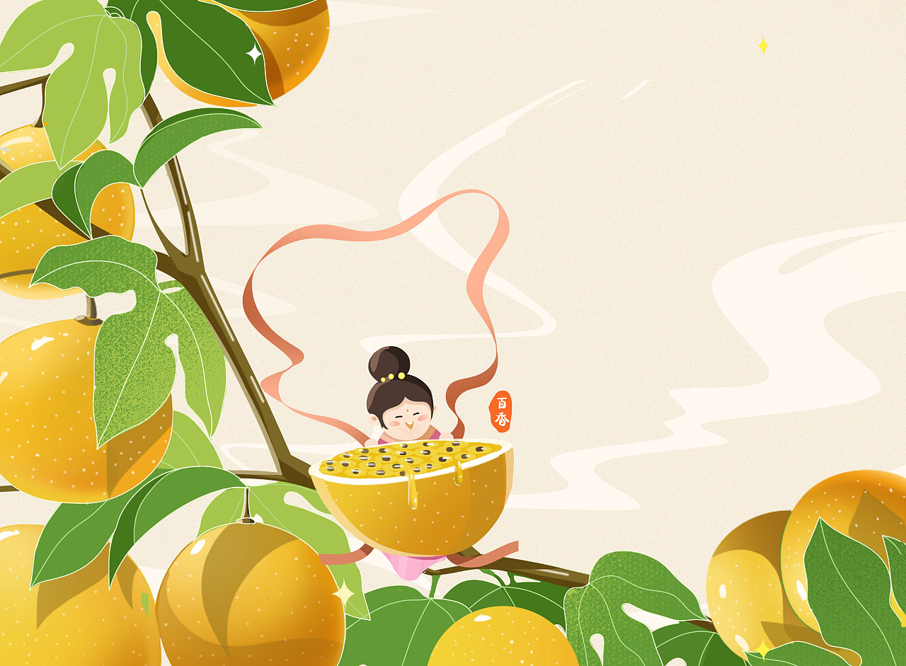 百香果包装|插画|商业插画|马小毛的插画 - 原创作品 - 站酷 (zcool)