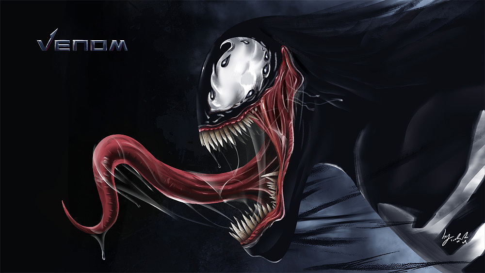 毒液致命守护者绘画过程图