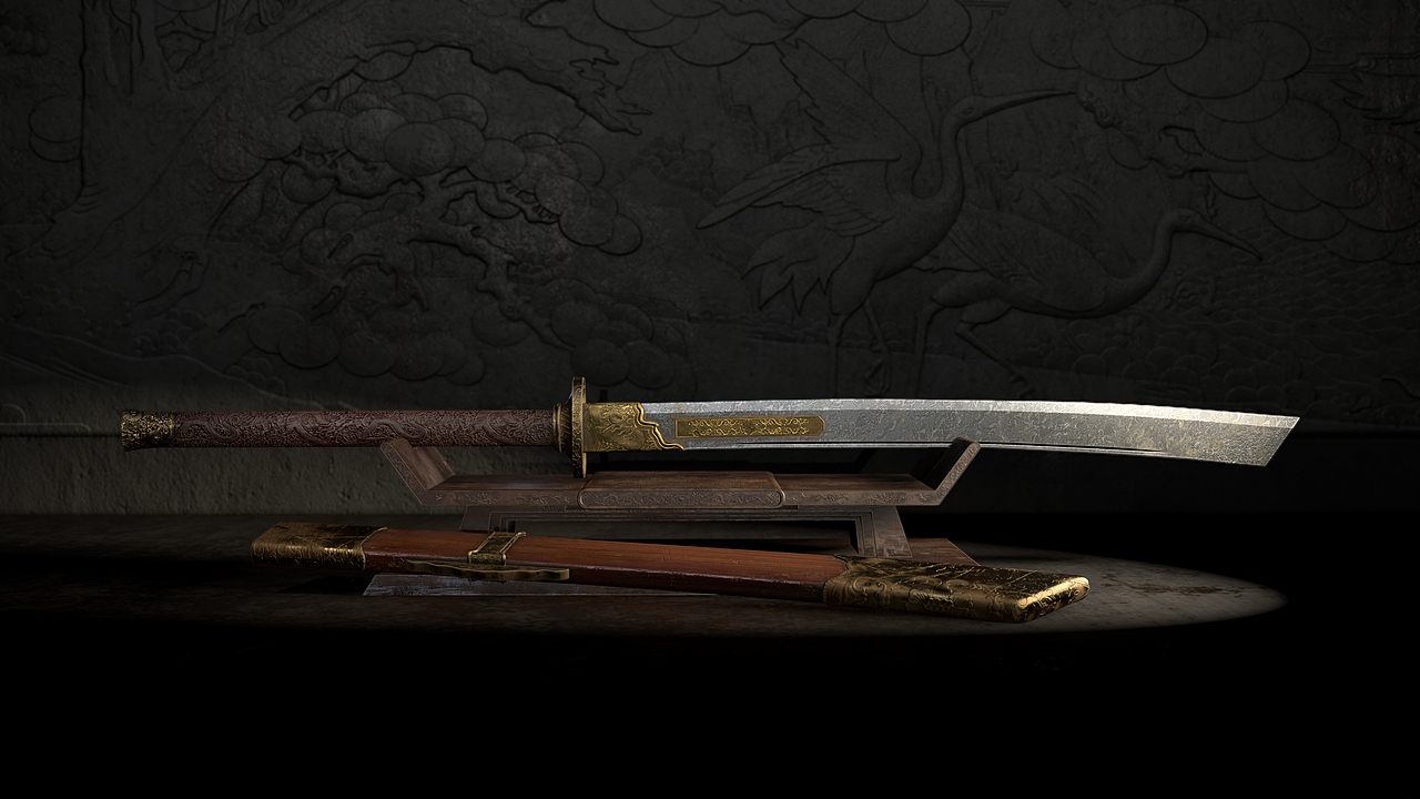 次世代道具建模雁翅刀