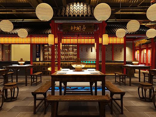 五爷涮肉——火锅店设计_烧烤店设计_七原设计作品