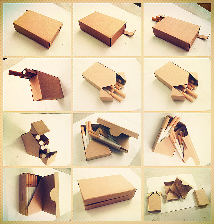 香烟盒的结构设计.