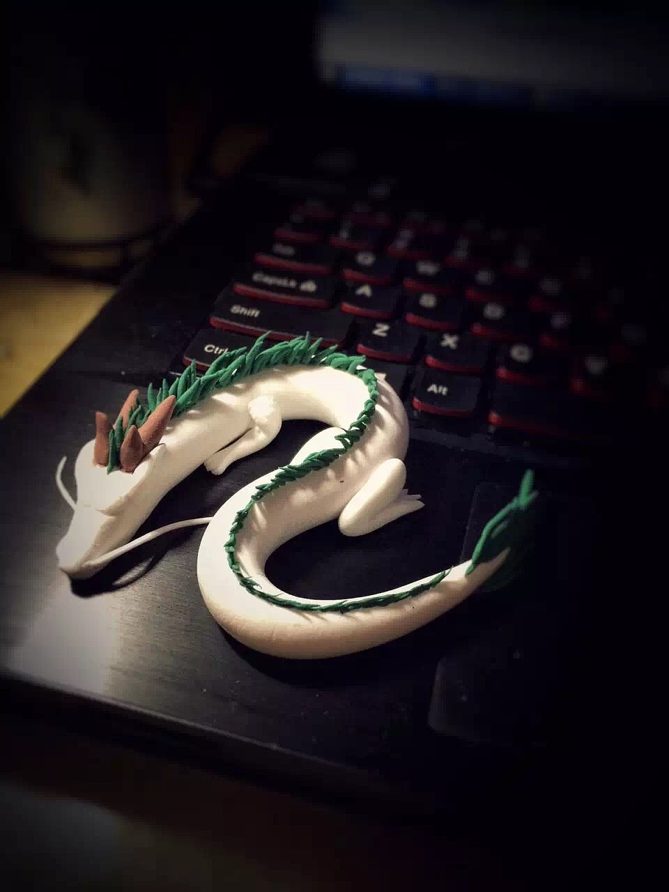 手作小白龙超轻粘土