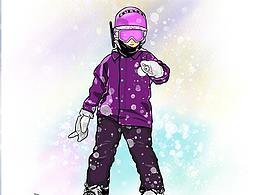 滑雪人物設(shè)計(jì)