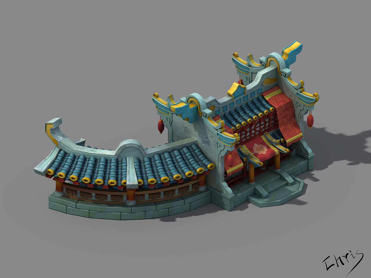 2.5D游戏场景（图ZOTEzODMyODg=） - 场景 - 站酷设计师Chr1sJ原创素材 - 站酷ZCOOL