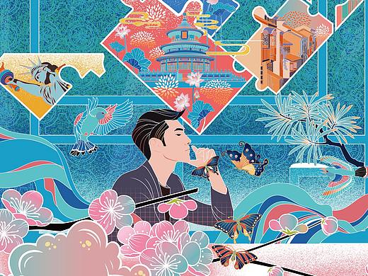 人民日报头版插画