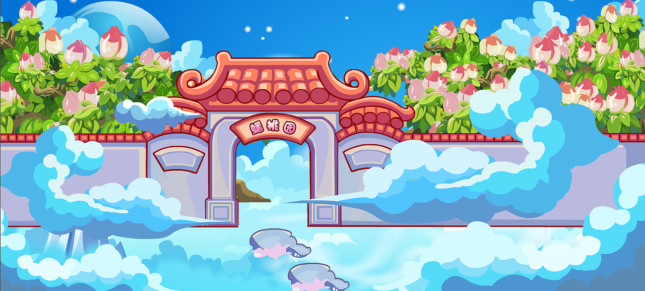 西游风格的场景设计（图ZNDgyMDE0NzY=） - 游戏原画 - 站酷设计师疯猫酱原创素材 - 站酷ZCOOL