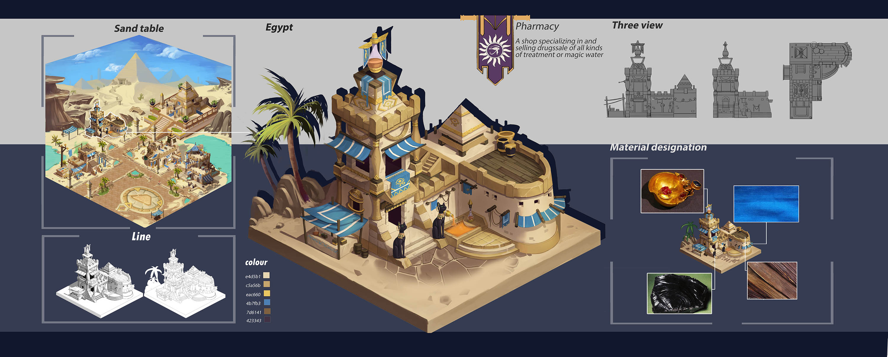 埃及|插画|游戏原画|漫豆小雨 - 原创作品 - 站酷 (zcool)