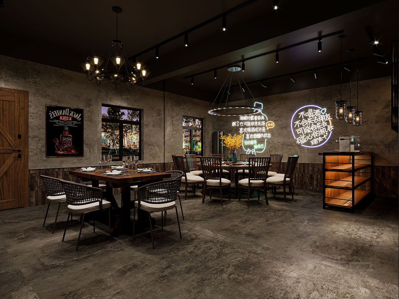 咖啡店工业风——若有心事 一杯美式