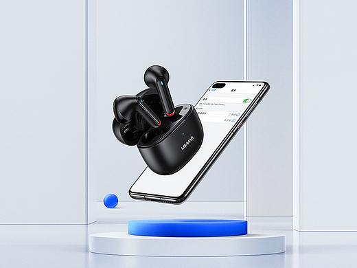 【蓝牙耳机渲染】