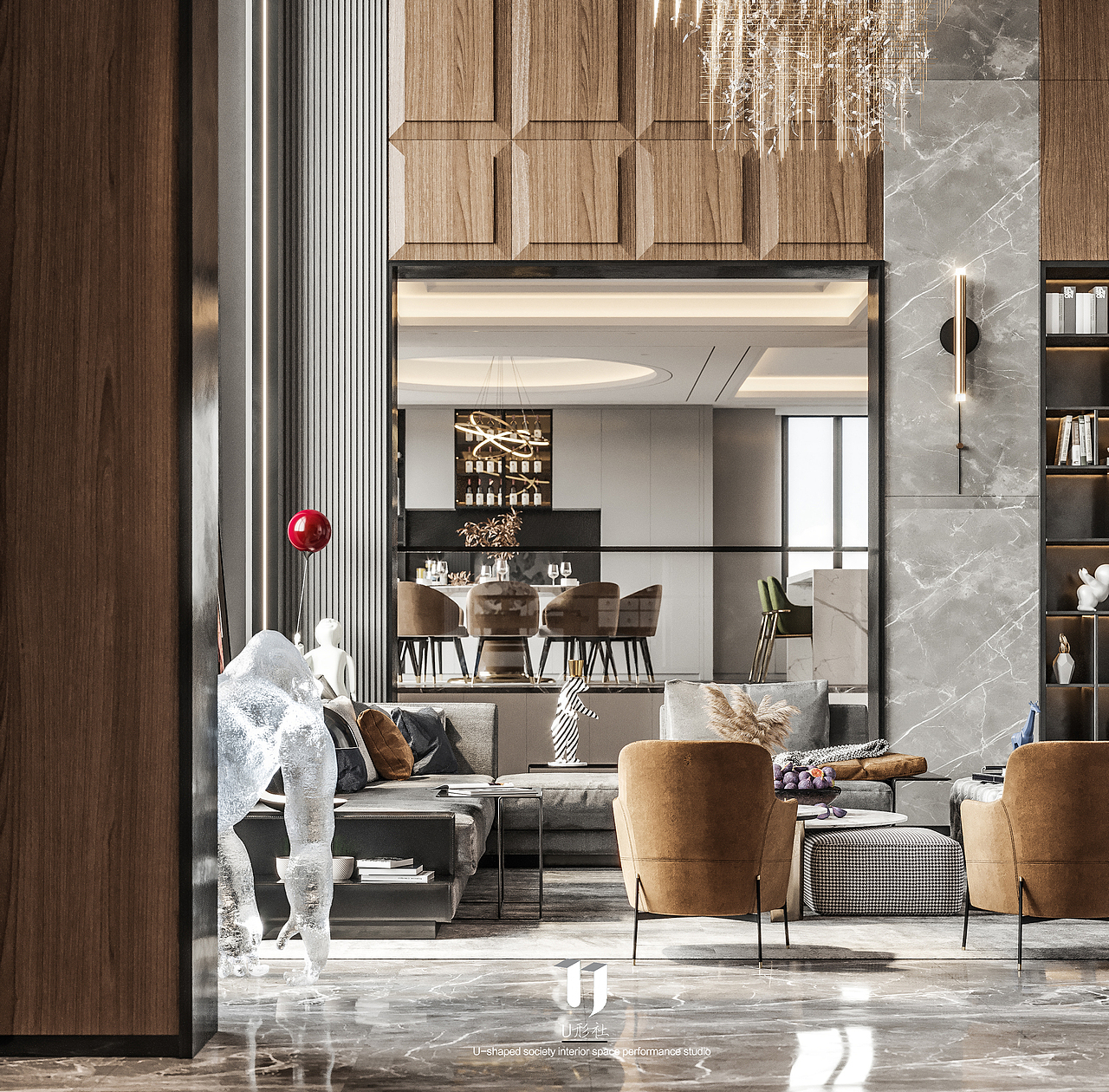 现代轻奢风动物园（图ZMjE1NTkzMzQ0） - 家装设计 - 站酷设计师U形社原创素材 - 站酷ZCOOL