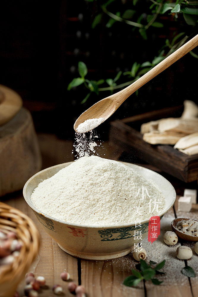 静物美食摄影 五行健脾散 五谷杂粮代餐粉
