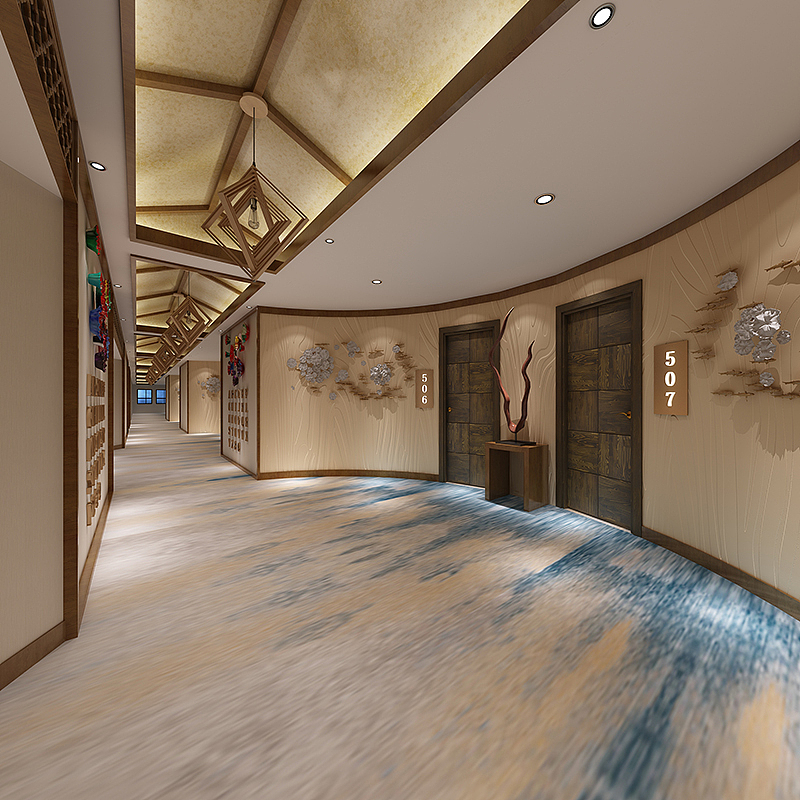 云南商务酒店装修设计效果图|商务宾馆装修效果图|
