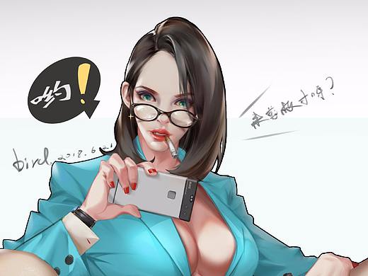 理发店新来个老师（个人主页-ZMjg4OTA2NzY=） - 创作习作 - 站酷设计师大鸟快跑原创素材 - 站酷ZCOOL