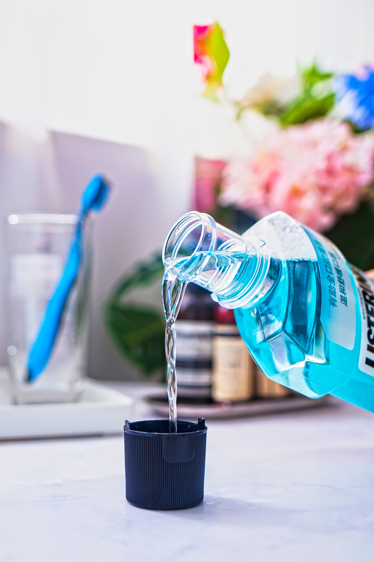 listerine李施德林冰蓝零度漱口水