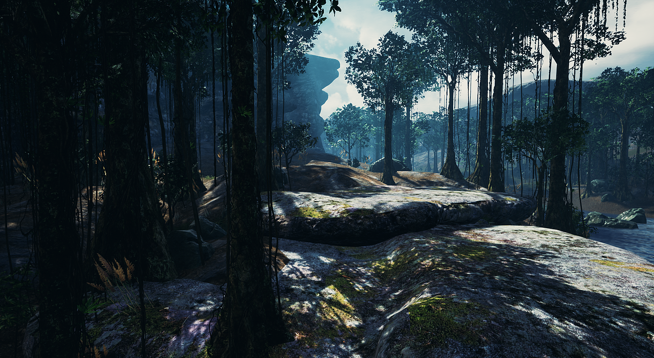 ue4&houdini森林场景