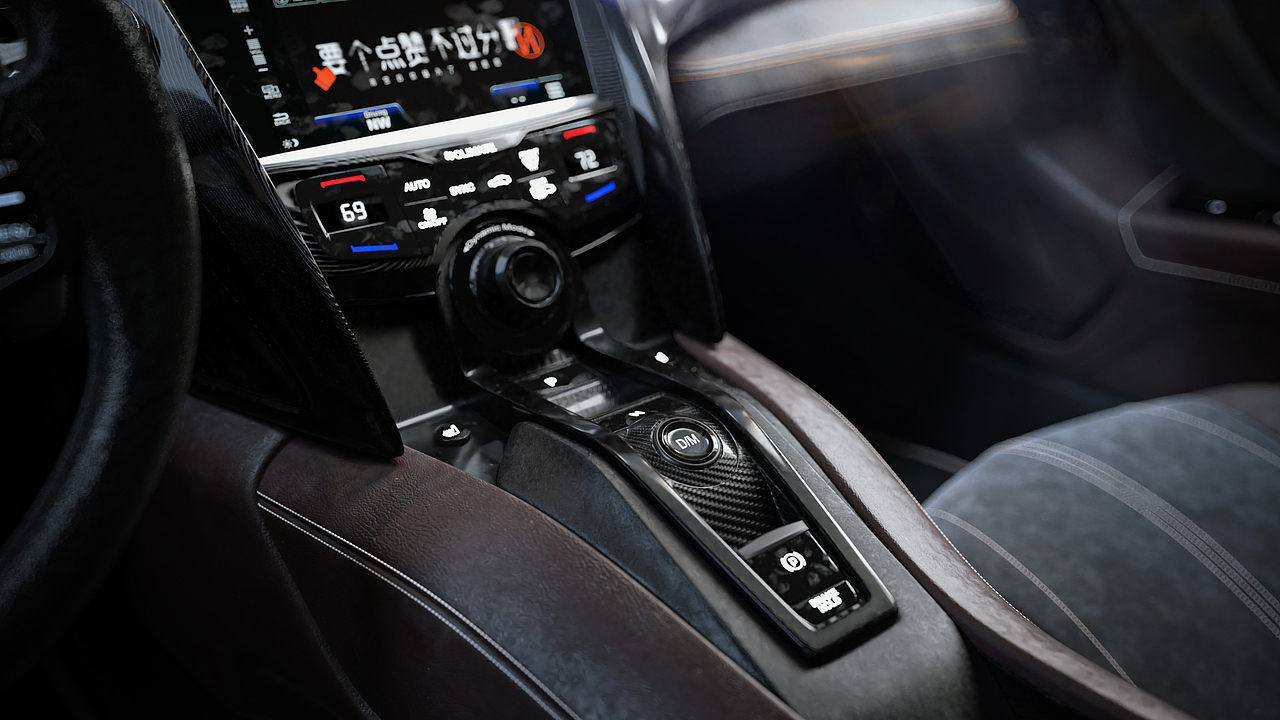 区区渲染一台车车 讴歌NSX