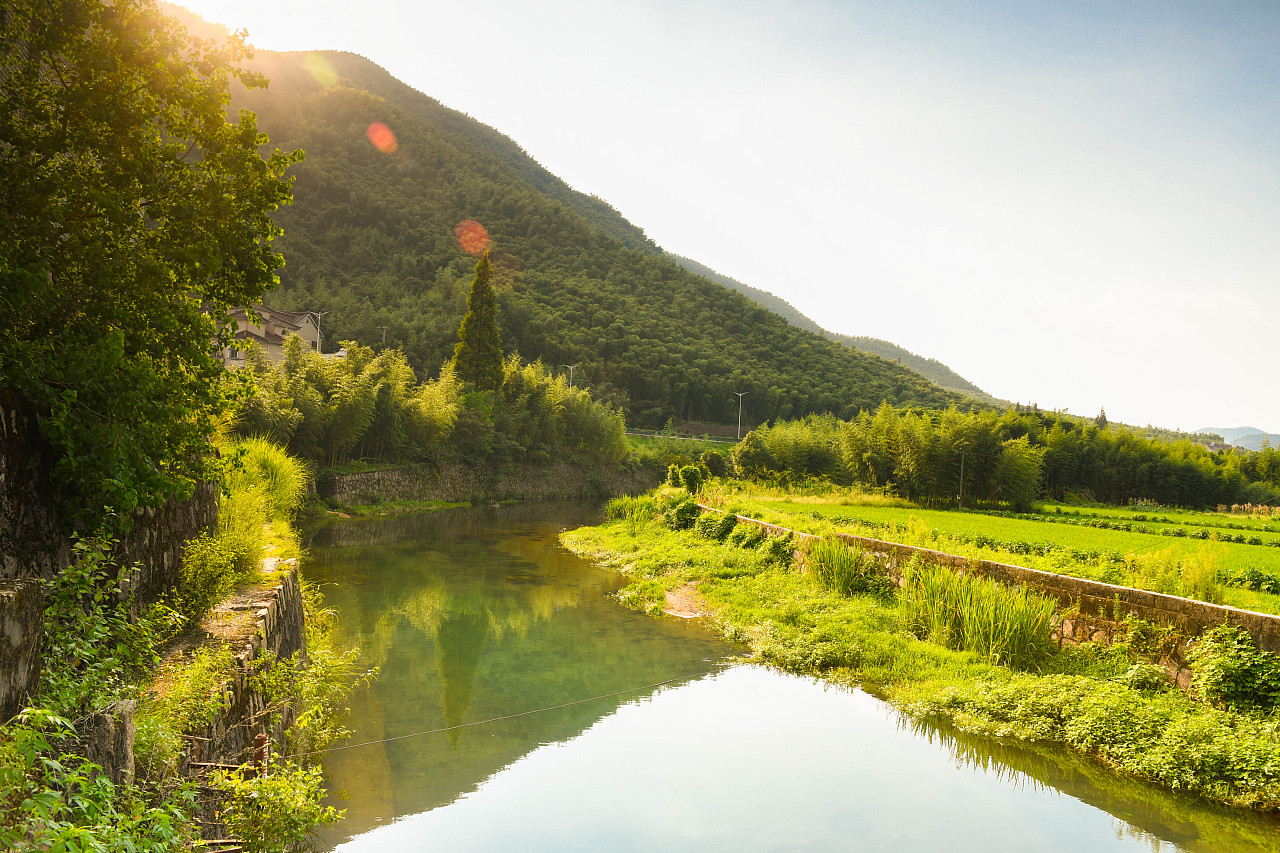 浙江省杭州市余杭区泗溪村风景照