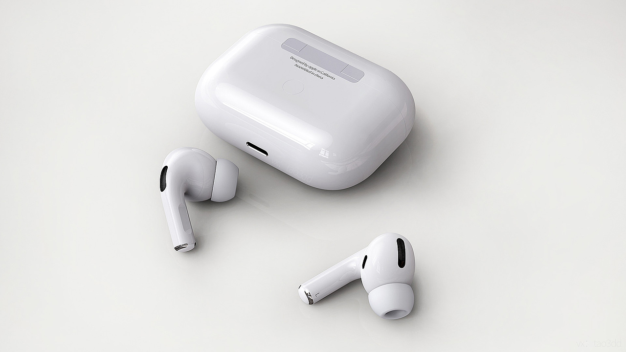 AirPods pro 苹果耳机高质量3D模型