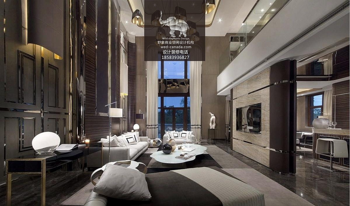 成都现代混搭风别墅设计装修案例