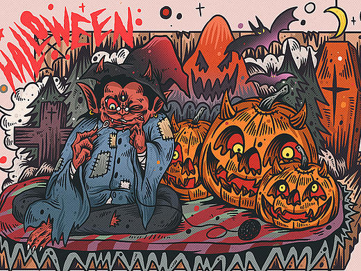 Halloween stage