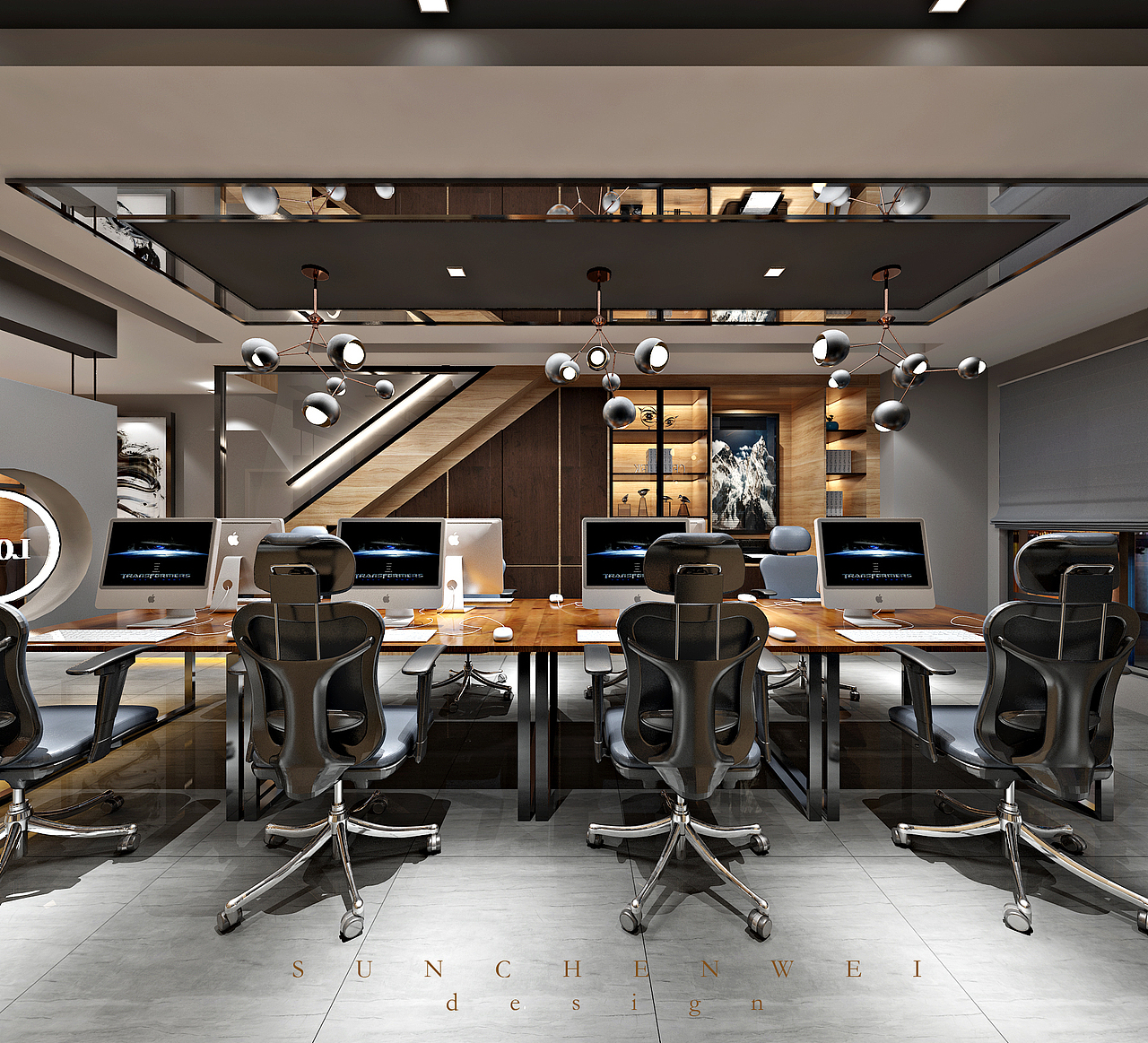 LOFT · office（图ZMTI4MzIyMjEy） - 家装设计 - 站酷设计师哎呀威原创素材 - 站酷ZCOOL