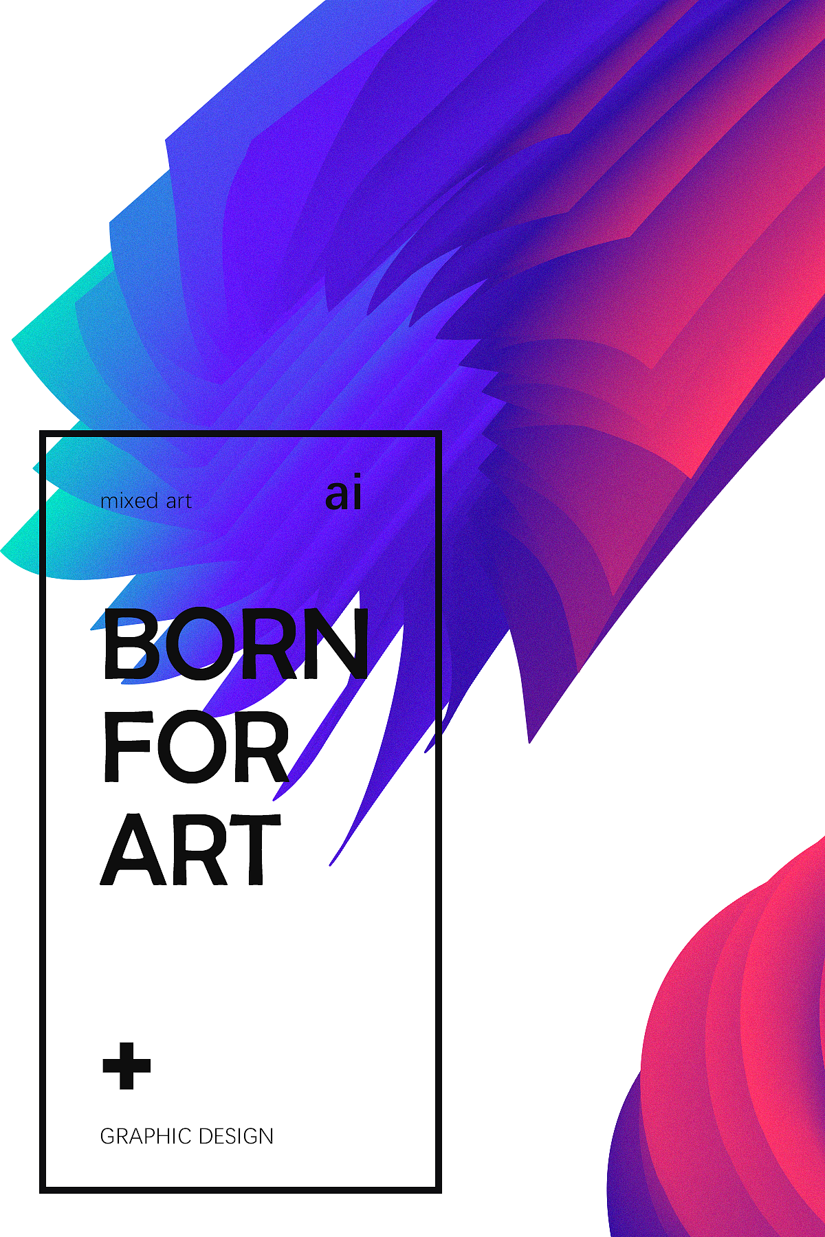 #教程练习##AI#混合进阶（图ZMjA2MTY0NDc2） - 海报 - 站酷设计师蜻蛉YuriCheung原创素材 - 站酷ZCOOL