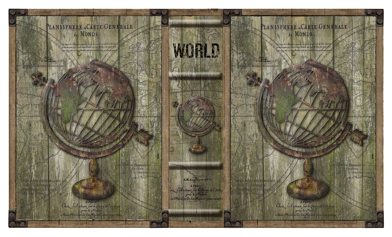 欧美复古艺术书盒封面