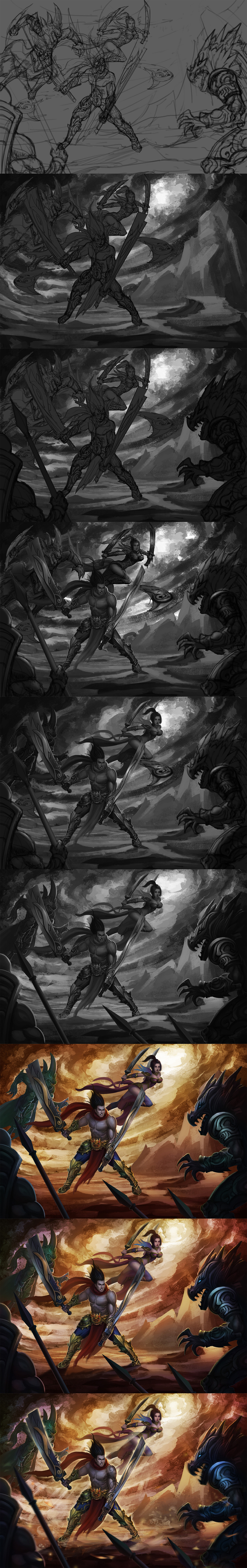 传奇宣传原画（图ZMTgxODE0Mzgw） - 游戏原画 - 站酷设计师gametian原创素材 - 站酷ZCOOL