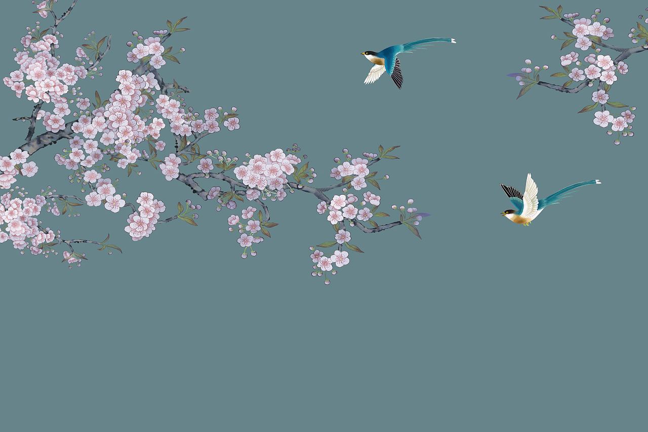 纱画、文创卷帘图案-花鸟（图ZMjg0NTU3Nzg0） - 图案 - 站酷设计师裕隆家居原创素材 - 站酷ZCOOL