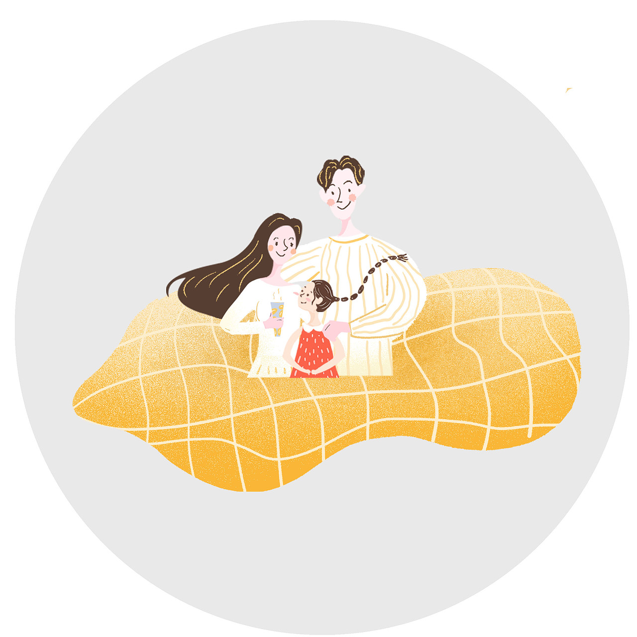 杂粮主图礼盒外包装插图设计