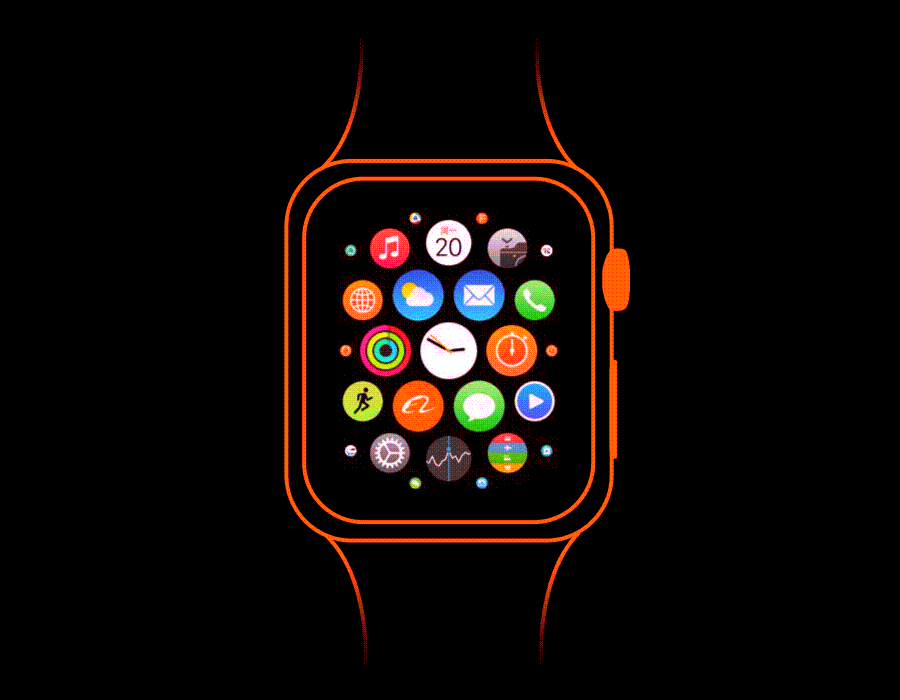 Alibaba Apple Watch APP 交互动效（图ZMzgxOTgzMTY=） - APP界面 - 站酷设计师王羽枫原创素材 - 站酷ZCOOL