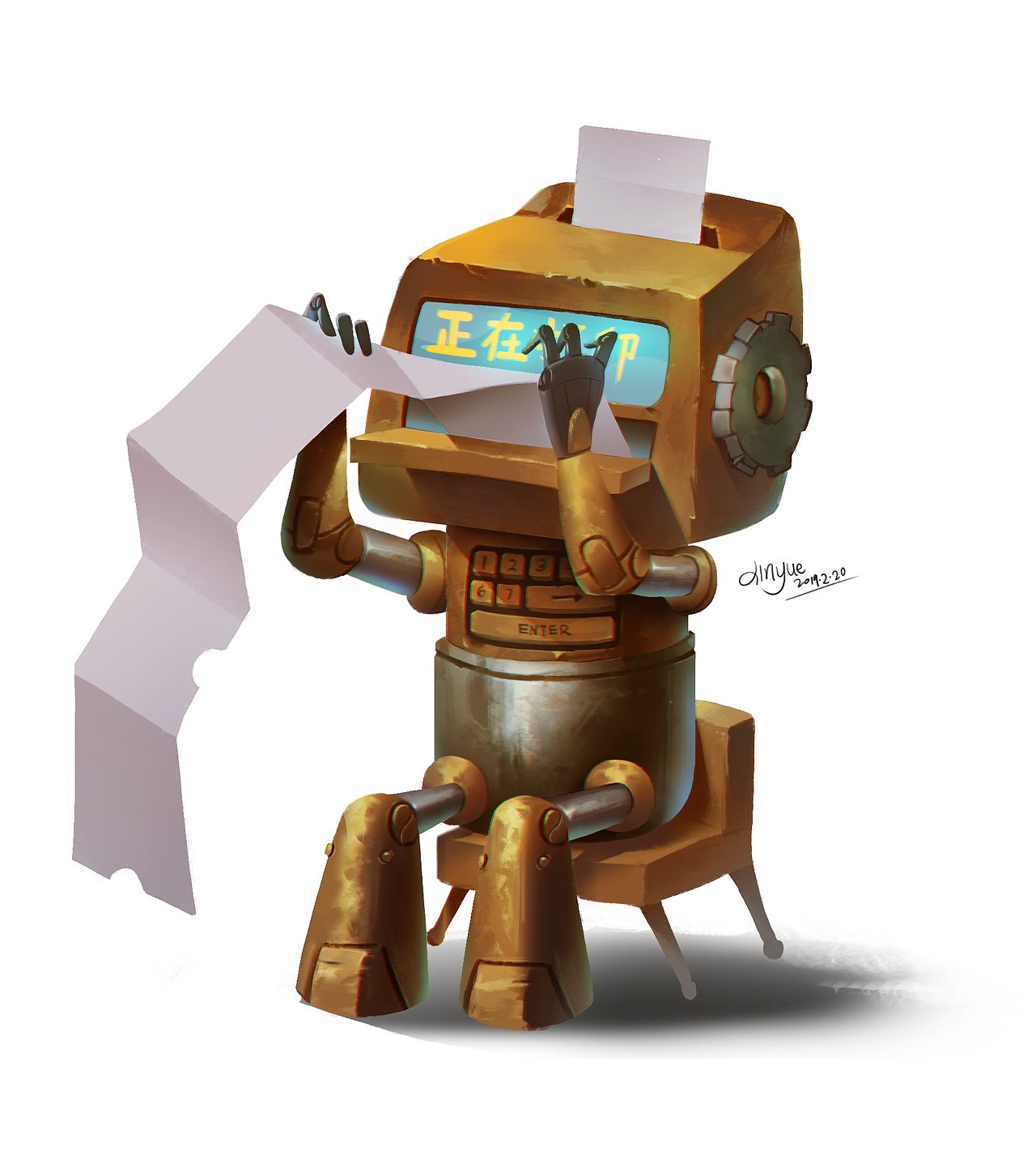 機(jī)器人繪制（圖ZMTQ1NzQxNDYw） - 游戲原畫 - 站酷設(shè)計(jì)師心越xinyue原創(chuàng)素材 - 站酷ZCOOL