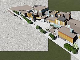 步行街设计鸟瞰