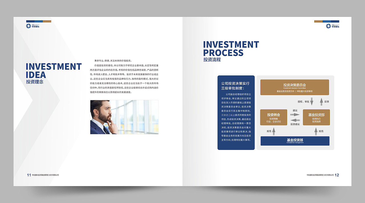 中投量化投资基金管理（北京）有限公司画册设计（图ZNjIyNTY0MTY=） - 书籍/画册 - 站酷设计师品一视觉设计原创素材 - 站酷ZCOOL