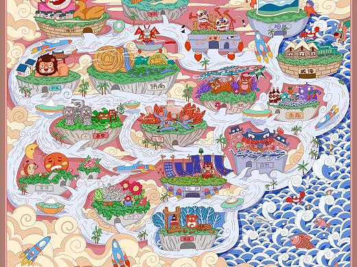 山东省十六地市非遗地图