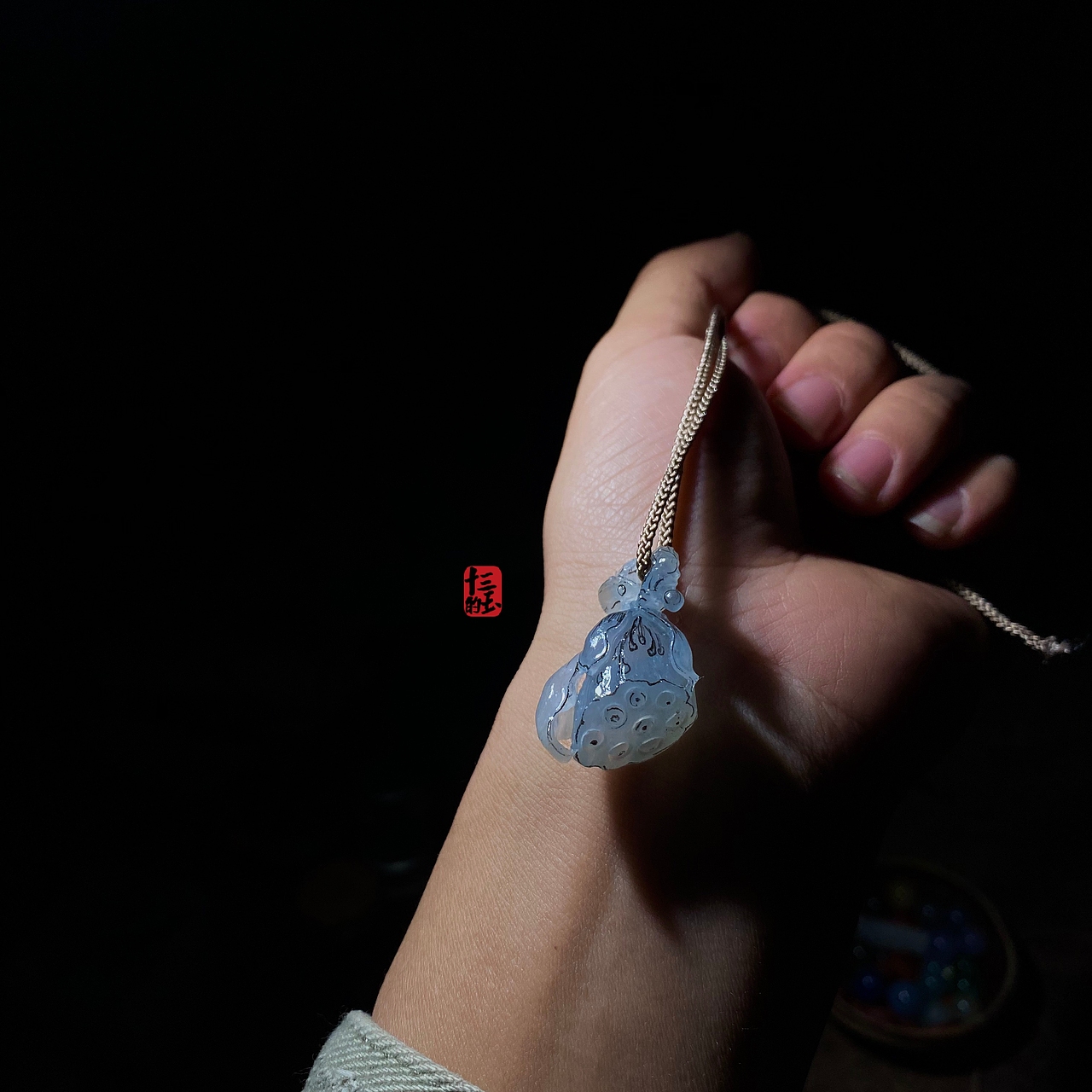 夜访·莲蓬松月