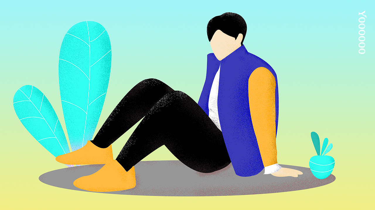 扁平风人物插画